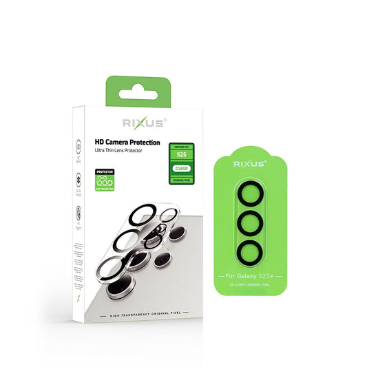 Rixus Clear HD Camera Tempered Glass For Samsung Galaxy S25