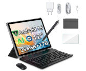 Gaming-Tablet, 12 Zoll, Bildschirmauflösungen 2.000 x 1.200 Pixel, 12 GB RAM, 256 GB, Android 15, microSD, 16 MP