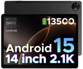 Gaming-Tablet, 14 Zoll, Bildschirmauflösungen 2.160 x 1.440 Pixel, 8 GB RAM, 256 GB, Android 15, microSD, 16 MP