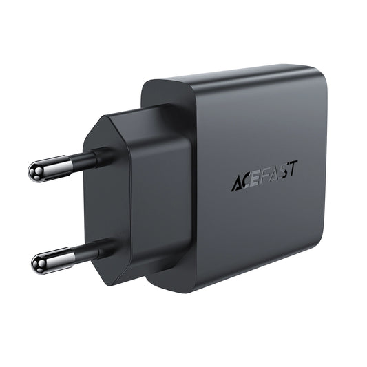 Acefast A65 PD 20W GaN USB-C Ultra Slim Wandladegerät – Schwarz