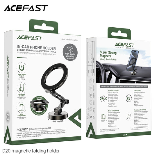 Acefast D20 faltbarer Magnethalter – grau