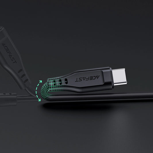 Acefast Kabel MFI USB Typ C - Lightning 1,2m, 30W, 3A schwarz (C3-01 schwarz)