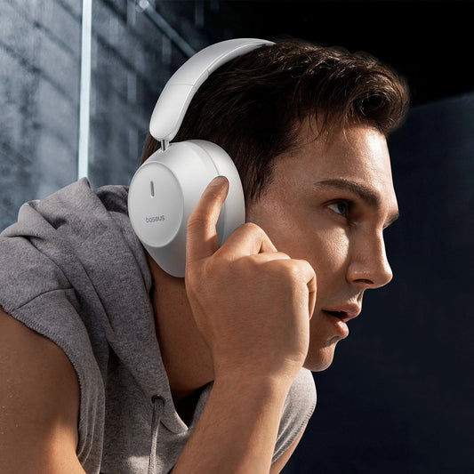 Baseus Bass 30 Max On-Ear-Bluetooth 5.3-Funkkopfhörer – Weiß
