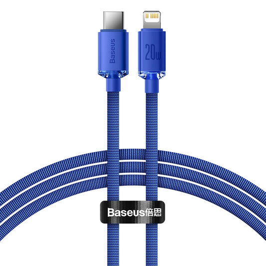 Baseus CAJY000203 Lightning – USB-C PD-Kabel 20 W 480 Mbit/s 1,2 m – blau