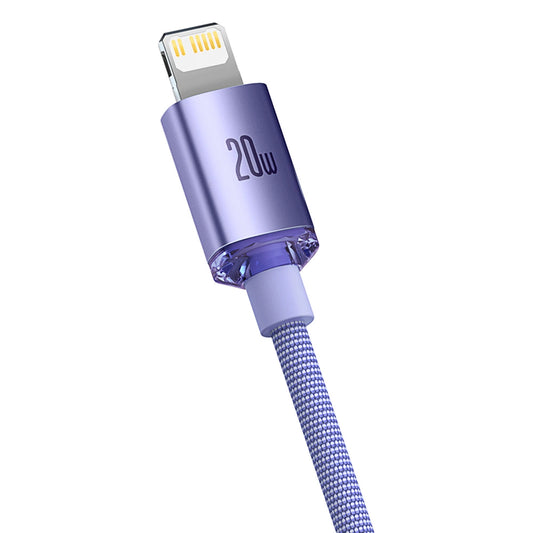 Baseus CAJY000205 Lightning – USB-C PD-Kabel 20 W 480 Mbit/s 1,2 m – Lila