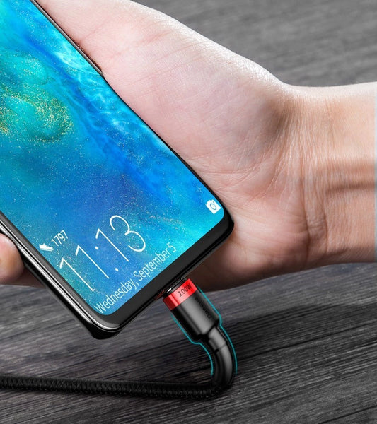 Baseus CATKLF-ALG1 USB-C – USB-C PD QC-Kabel 100 W 5 A 2 m – grau