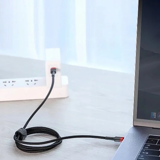 Baseus Cafule 100W PD2.0 USB-C - USB-C Kabel 2m - Grau-Schwarz