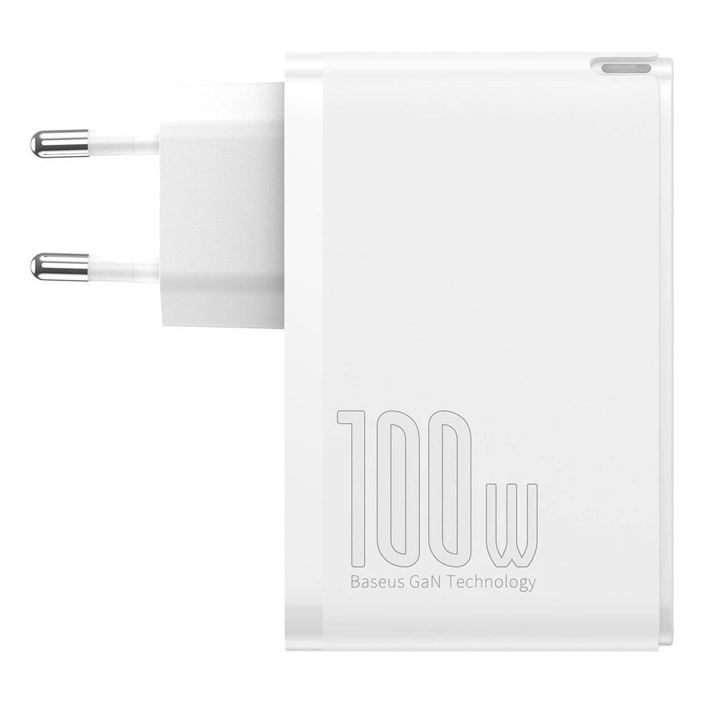 Baseus GaN2 Pro Schnellladegerät 100W USB / USB Typ C Quick Charge 4+ Power Delivery weiß (CCGAN2P-L02)