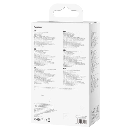 Baseus GaN3 Pro 100W EU-Ladestation + 2 x USB-A + 2 x USB-C mit 1 m Kabel Baseus Xiaobai USB-C 100W - Schwarz