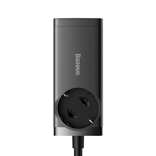 Baseus GaN3 Pro 65W EU Ladestation + 2 x USB-C + 2 x USB-A mit Baseus Xiaobai USB-C 100W 1m Kabel - Schwarz