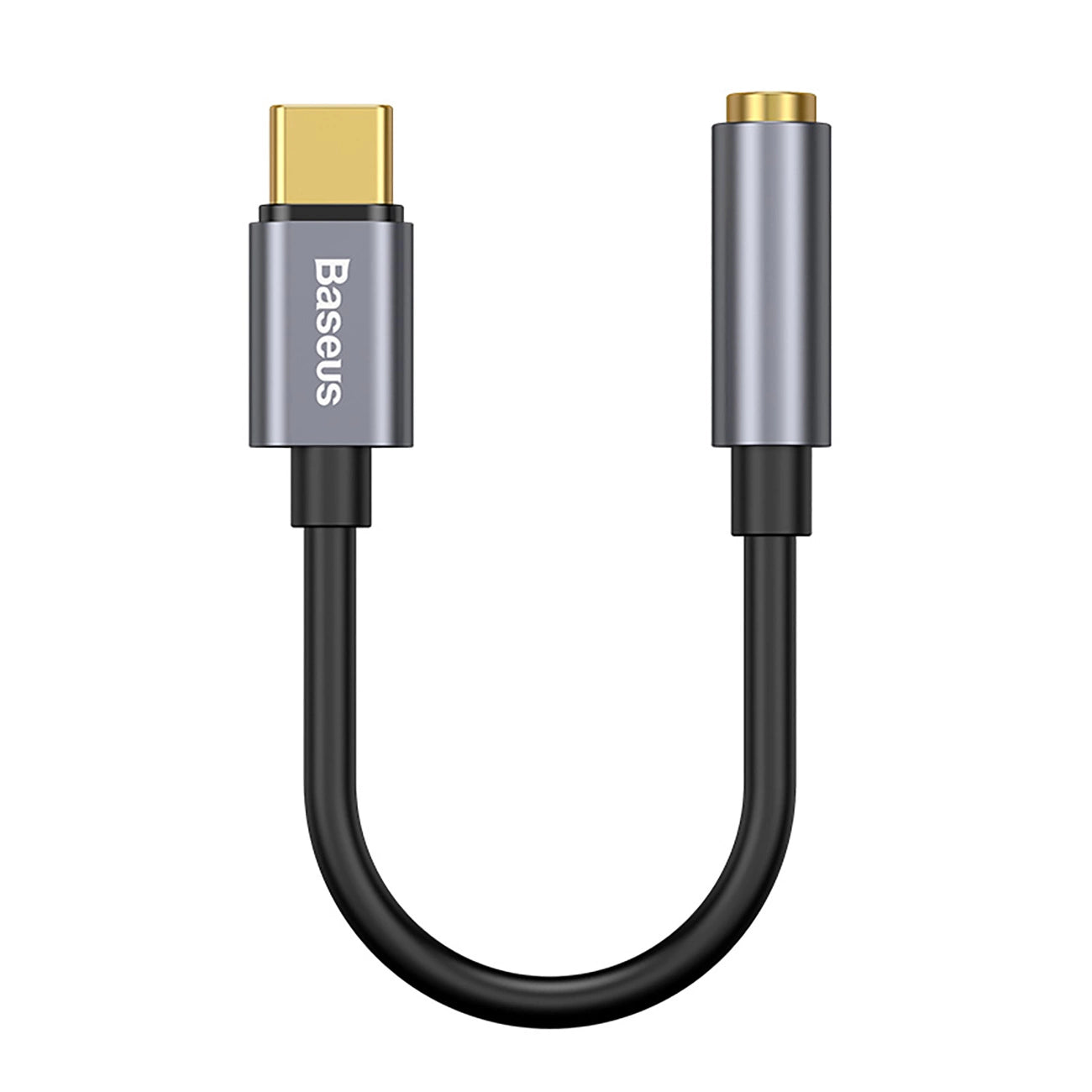 Baseus L54-Adapter für USB-C-Kopfhörer/Miniklinke 3,5 mm DAC 24 Bit 48 KHz – Grau