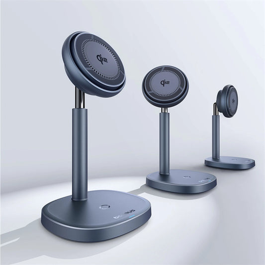 Baseus Orbit 2 Pro MagSafe Qi2 20W 2 in 1 Induktives Ladegerät mit Kühlung - Grau