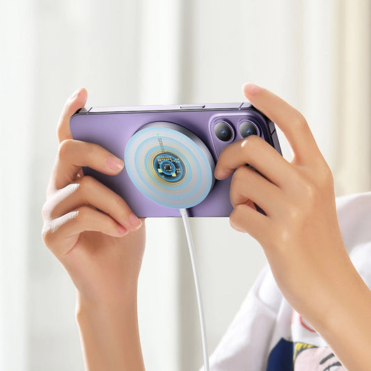 Baseus Simple Mini3 Induktionsladegerät 15W Silber