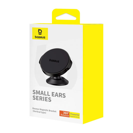 Baseus Small Ears 360° vertikaler Magnethalter (Overseas Edition) – schwarz