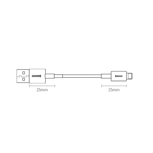 Baseus Superior Kabel USB - Lightning 2,4A 2 m Weiß (CALYS-C02)
