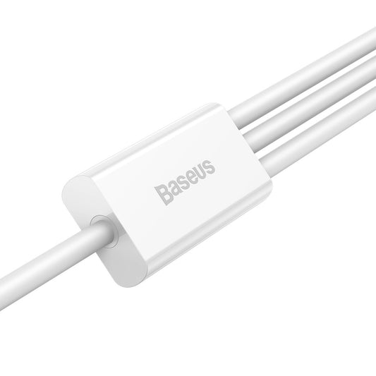 Baseus Superior Series USB-A - USB-C / Lightning / Micro-USB 3,5A-Kabel 1 m - Weiß