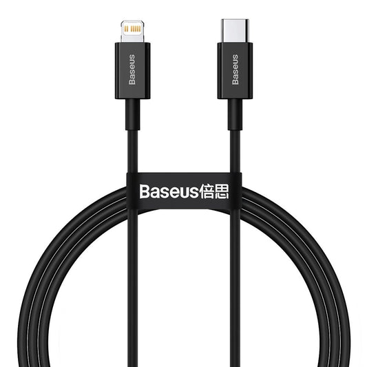 Baseus Superior Series USB-C / Lightning PD 20W 1 m Kabel - Schwarz