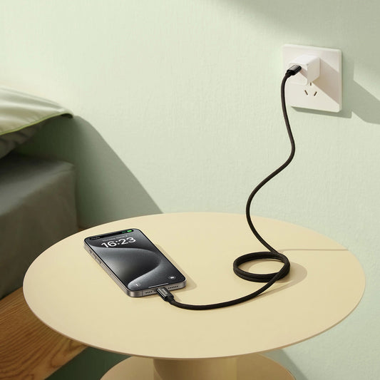 Baseus Tungsten Gold magnetisches USB-C / USB-C-Kabel 100 W 1 m – schwarz