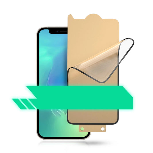 Bestsuit 6in1 Set für iPhone 13 mini Hülle / Flexi-Hartglas / Rückseite Folie / Kameraglas / Tücher / Applikator (D30 Buffer)