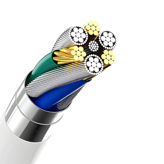 Dudao A4EU USB-A 2,1 A Wandladegerät – weiß + USB-A – USB-C-Kabel