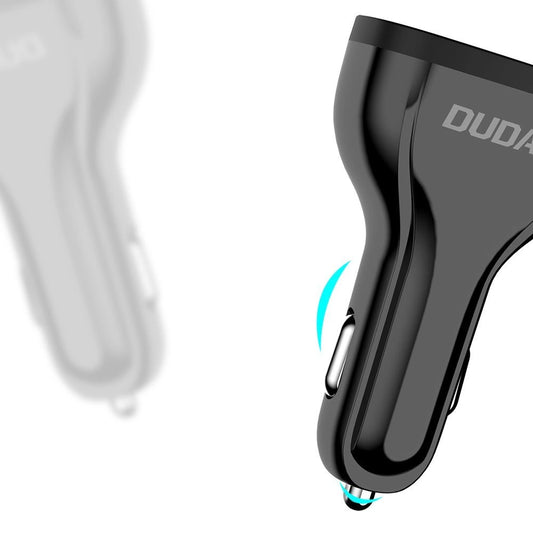 Dudao Autoladegerät Quick Charge Quick Charge 3.0 QC3.0 2.4A 18W 3x USB Schwarz (R7S schwarz)