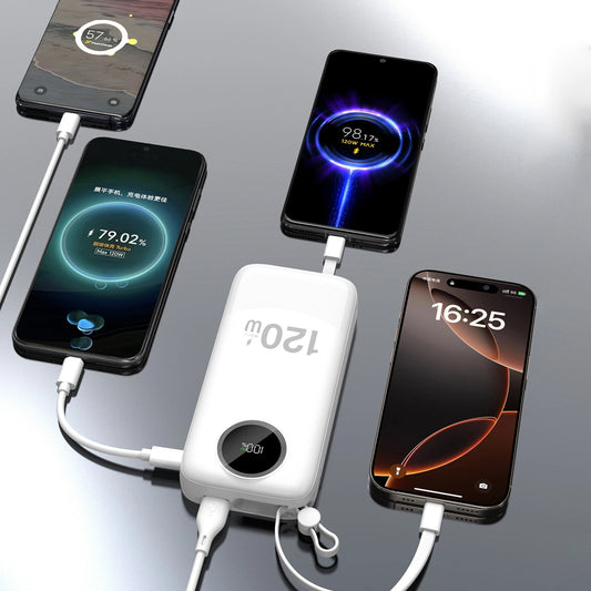 Dudao K13Pro 20000mAh Powerbank mit integriertem Kabel - Weiß