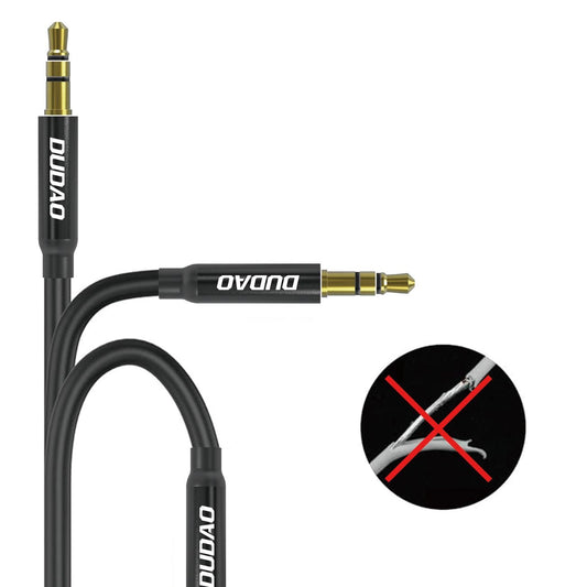 Dudao L12S AUX-Kabel Miniklinke 3,5 mm 1 m 3-polig Stereo - schwarz