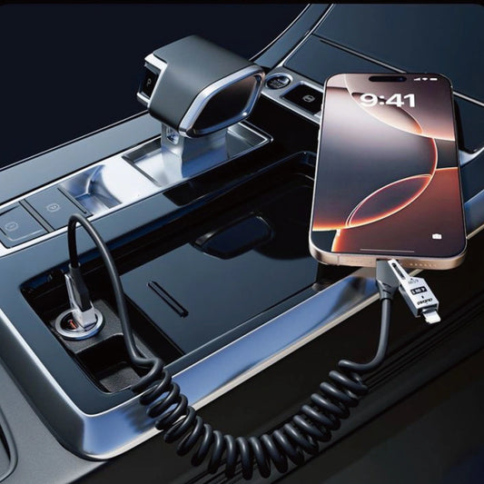 Dudao L20 Pro 4-in-1 USB-A / USB-C - Lightning / USB-C Kabel - Schwarz