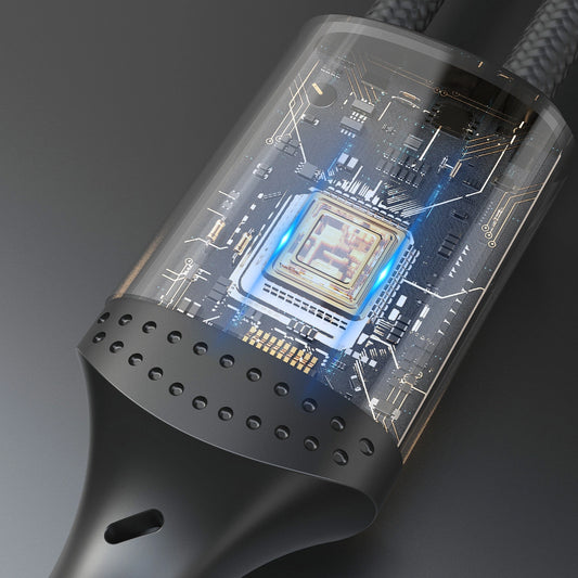 Dudao L3CC USB-C – USB-C 60 W 2 m geflochtenes Kabel – Schwarz