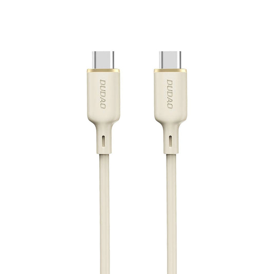 Dudao L7SCC USB-C – USB-C-Kabel 100 W 2 m – Beige