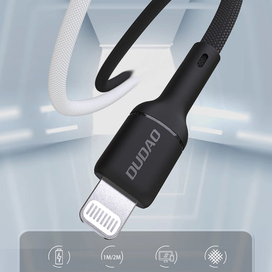 Dudao L9X 30W USB-C - Lightning Kabel 2m - Schwarz