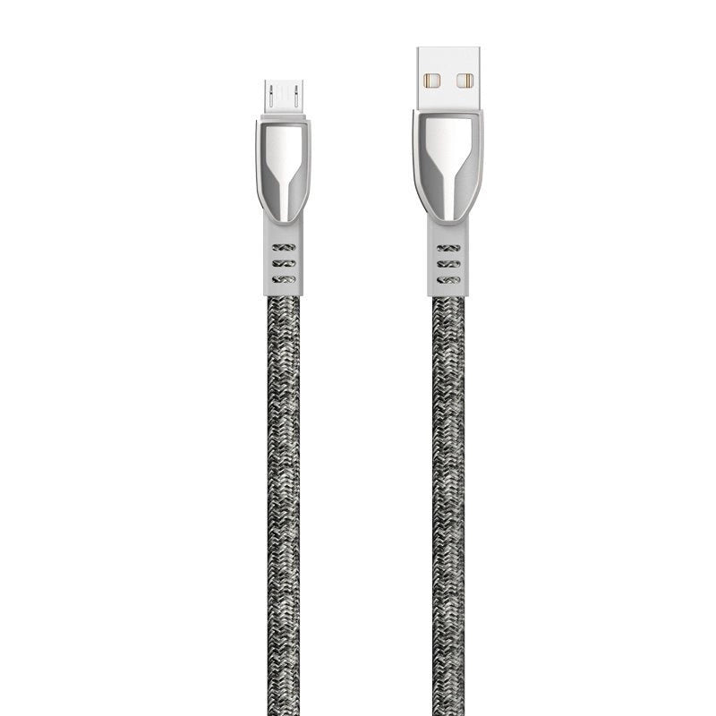 Dudao geflochtenes USB-Kabel - Micro-USB 5 A 1 m grau (L3PROM grau)