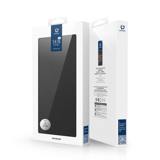 Dux Ducis Skin Pro Hülle für iPhone 17 Pro mit Flip und Kartenfach - Schwarz