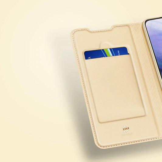 Dux Ducis Skin Pro booktype case schutzhülle aufklappbare hülle für Samsung Galaxy S22+ (S22 Plus) golden