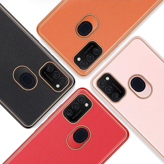 Dux Ducis Yolo elegantes Cover aus ökologischem Leder für Samsung Galaxy M30s rot