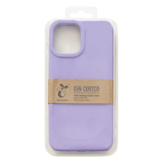 Eco Case Hülle für iPhone 14 Plus Silikonhülle abbaubar lila