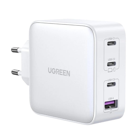 GaN-Schnellladegerät 3xUSB C / USB 100W PPS Ugreen CD226 - weiß