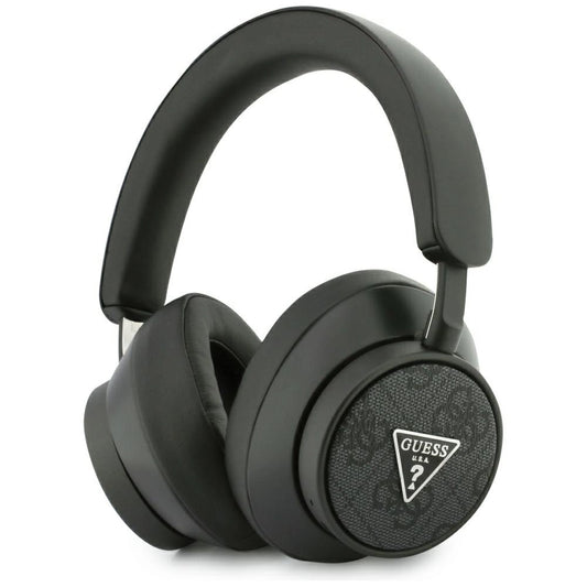 Guess 4G Bluetooth-Over-Ear-Kopfhörer mit Dreieck-Logo – Schwarz