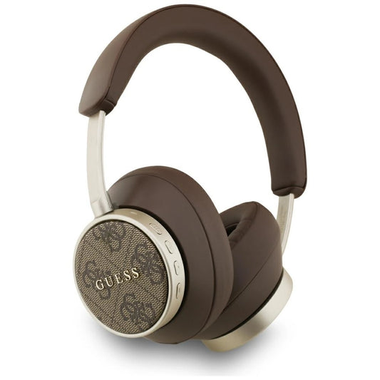 Guess Bluetooth 4G Classic Logo Kabellose On-Ear-Kopfhörer – Braun
