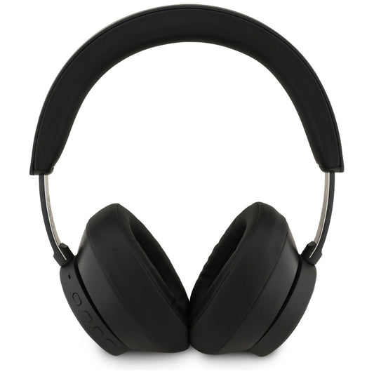 Guess Bluetooth ENC On-Ear-Kopfhörer mit Saffiano-Dreieckslogo – Schwarz