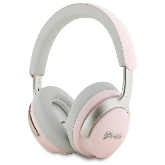 Guess Bluetooth-On-Ear-Kopfhörer ANC/ENC GUBHC22PSBCSMP rosa/rosa DB Metal Script Logo