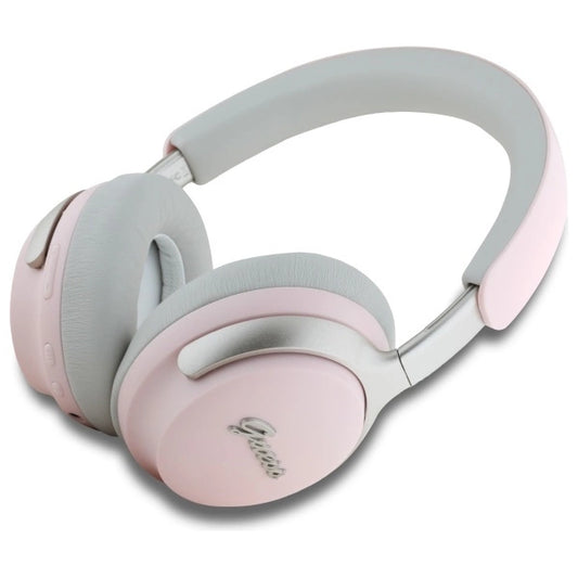 Guess Bluetooth-On-Ear-Kopfhörer ANC/ENC GUBHC22PSBCSMP rosa/rosa DB Metal Script Logo
