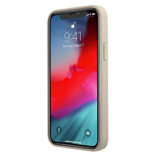 Guess GUHCP12SLSVSGP iPhone 12 mini 5.4" grau rosa/grau rosa Hardcase Silikon Vintage