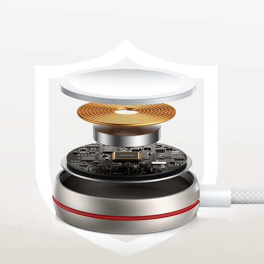 Joyroom 2-in-1- Lightning -Kabel und induktives Ladegerät für Apple Watch 1,5 m weiß (S-IW012)