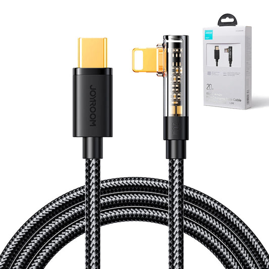 Joyroom Gaming-Kabel S-CL020A6 Lightning (gewinkelt) / USB-C (gerade) 20 W 1,2 m – schwarz
