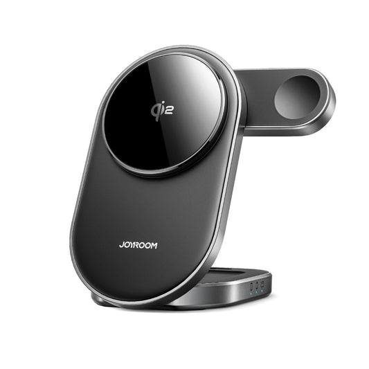 Joyroom JR-W17 Qi 3-in-1 Kabelloses Induktives Ladegerät - Schwarz