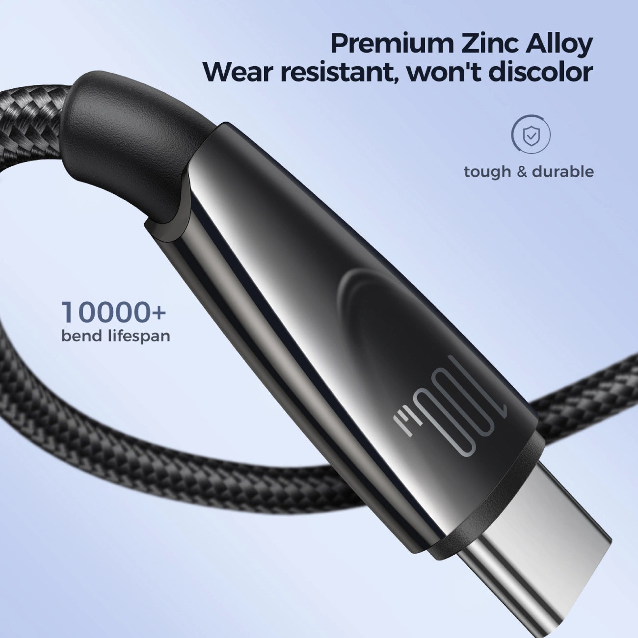 Joyroom Pioneer Series SA31-AC6 USB-A / USB-C Kabel 100W 1,2m - Schwarz