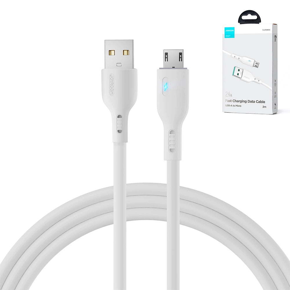 Joyroom Premium Series A13 USB-A / Micro-USB 2,4A-Kabel 2 m – weiß
