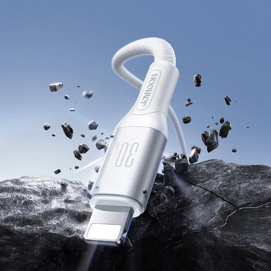 Joyroom S-A28 Blitzserie 30W USB-C auf Lightning Kabel 1m - weiß