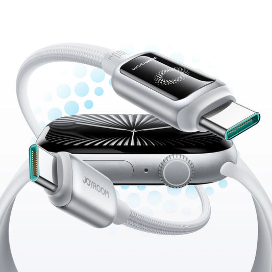 Joyroom S-A55 StarFlight 100W USB-C - USB-C-Kabel 1,2 m - Weiß